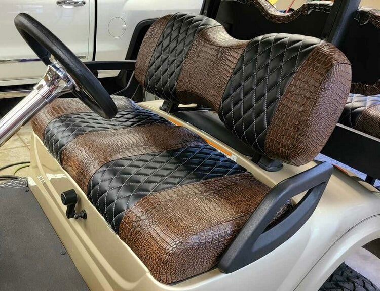 Diamond Stitch Front and Rear 4 passenger Seat Covers