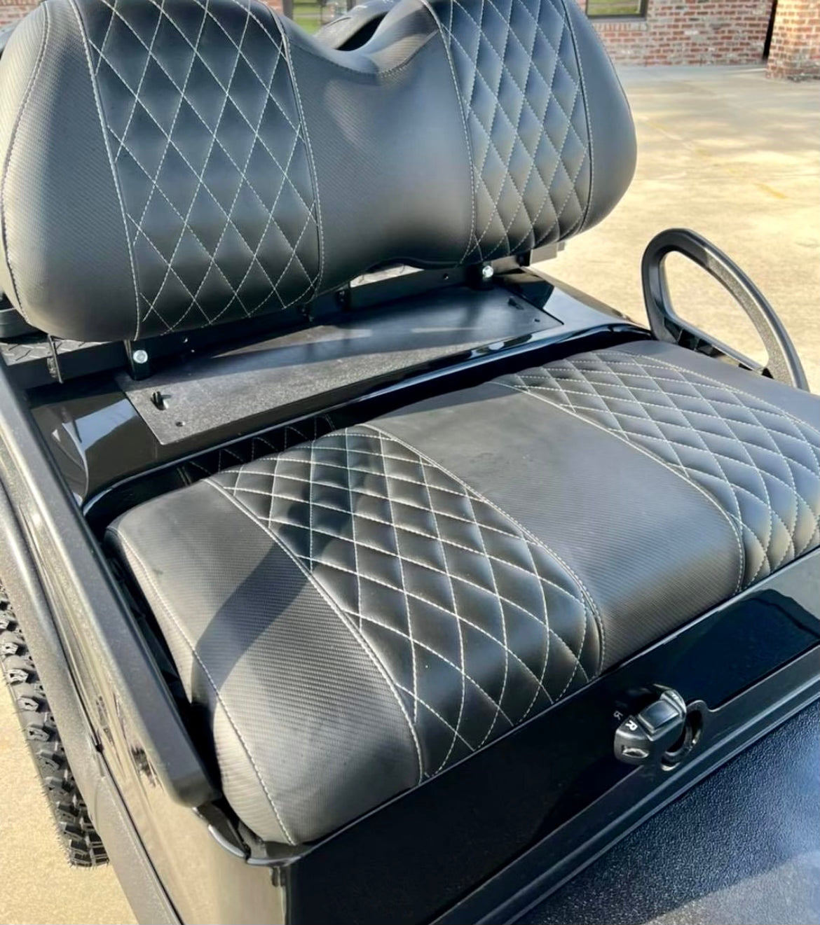 Diamond Stitch Front and Rear 4 passenger Seat Covers