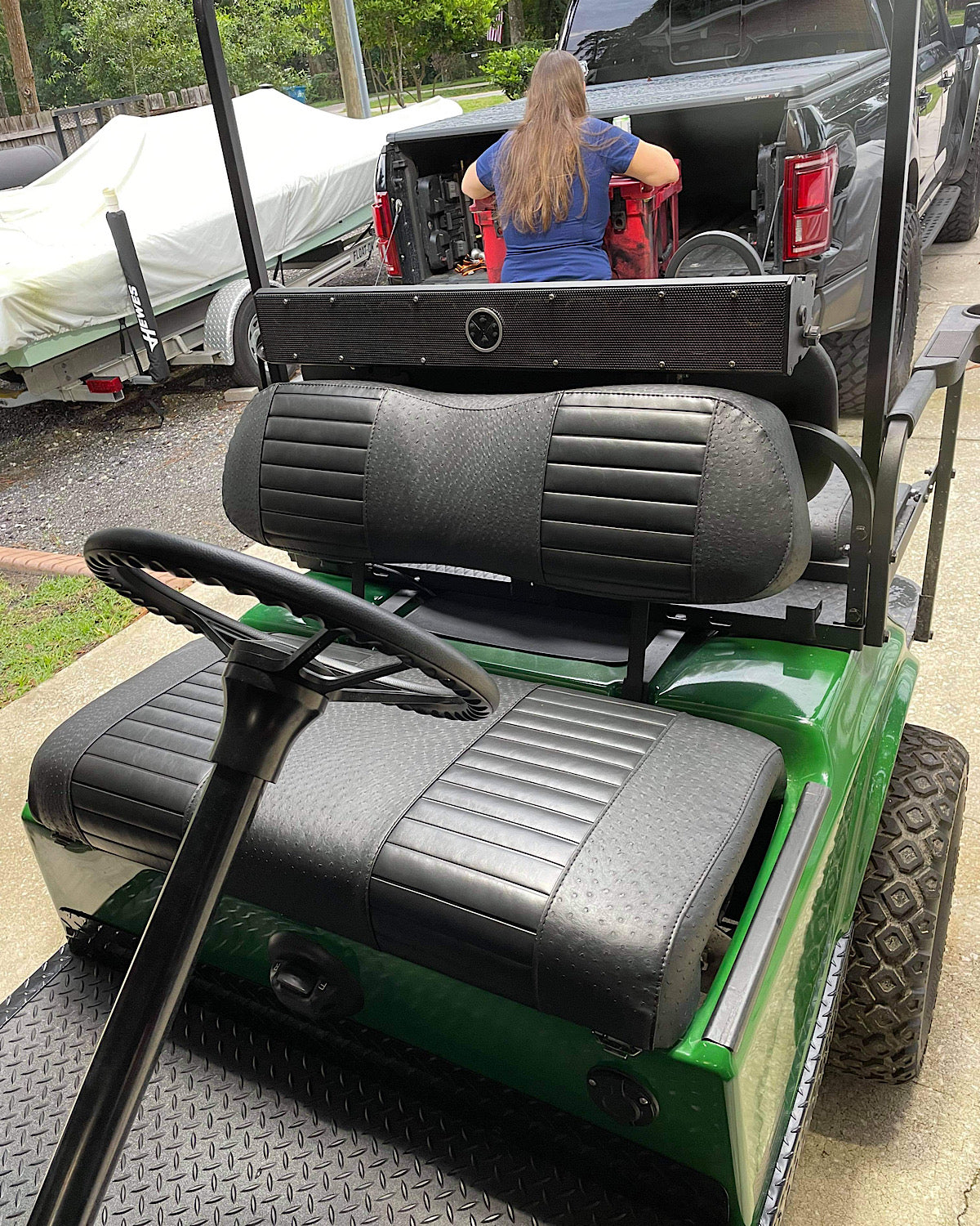 FRONT SEAT COVER ONLY STAPLE ON  SEAT COVERS--VARIOUS COLORS AND CARTS