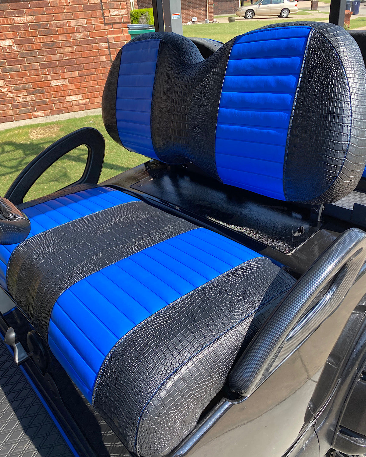 FRONT SEAT COVER ONLY STAPLE ON  SEAT COVERS--VARIOUS COLORS AND CARTS