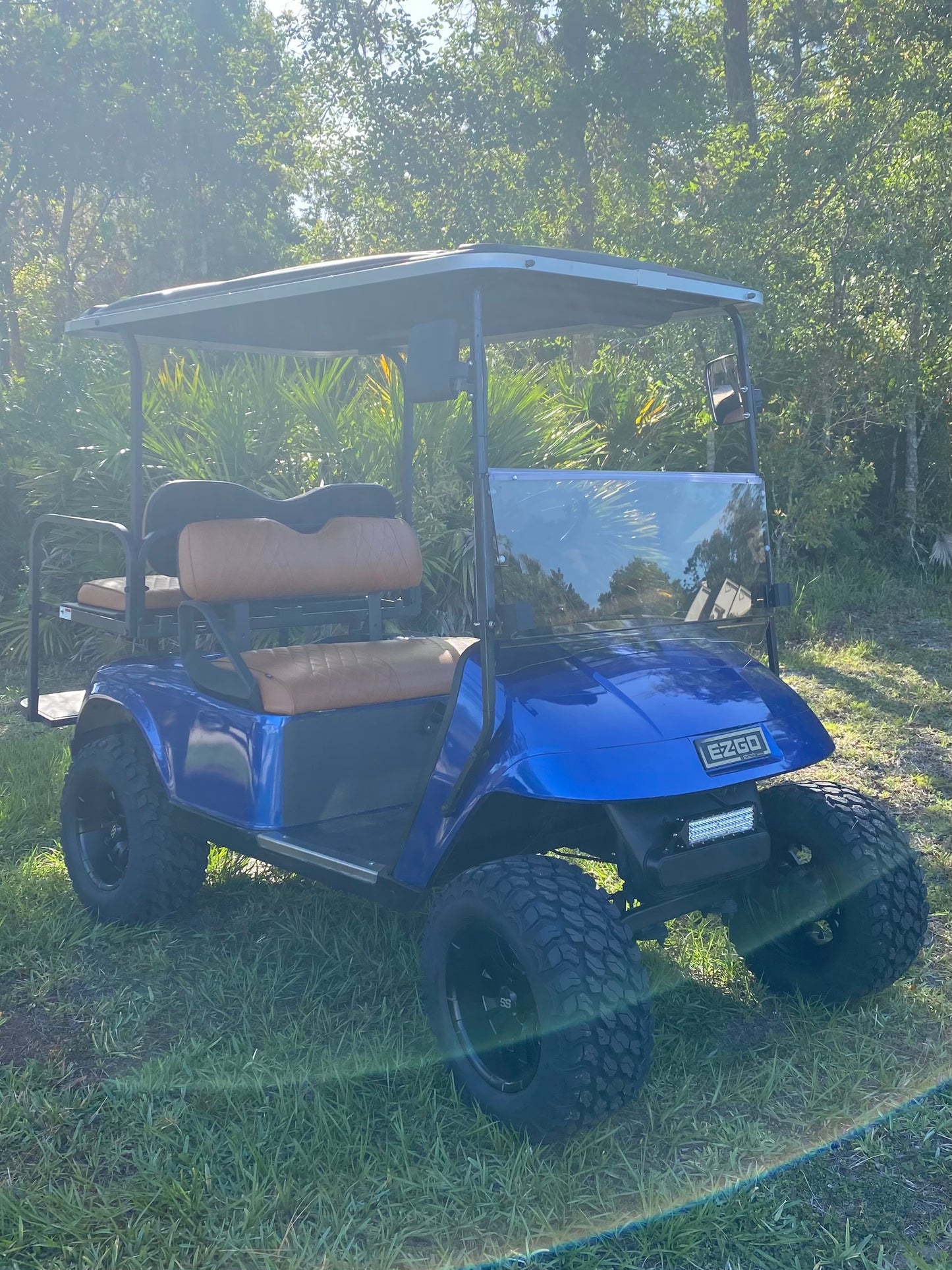 80” Golf Cart Roof Rear Struts Included