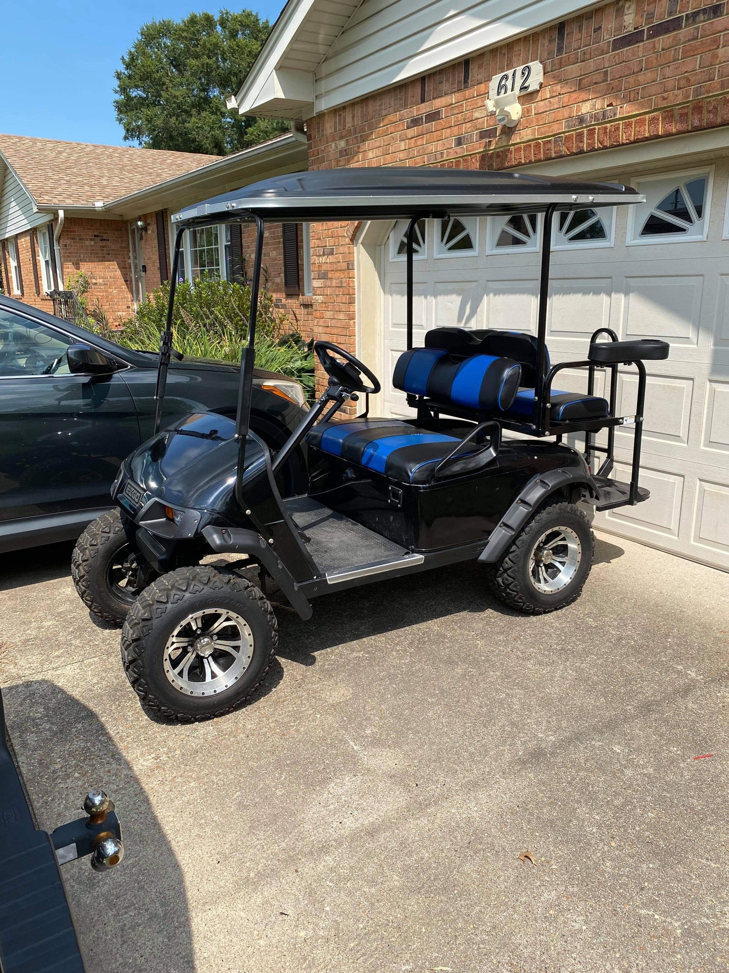 80” Golf Cart Roof Rear Struts Included